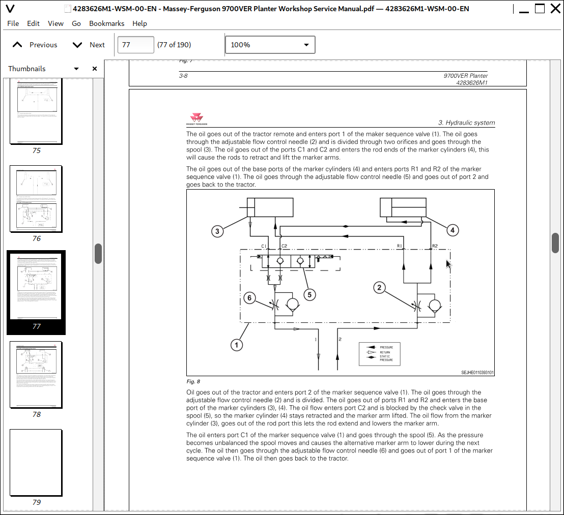 Massey Ferguson 9700ver Planter Repair Service Manual