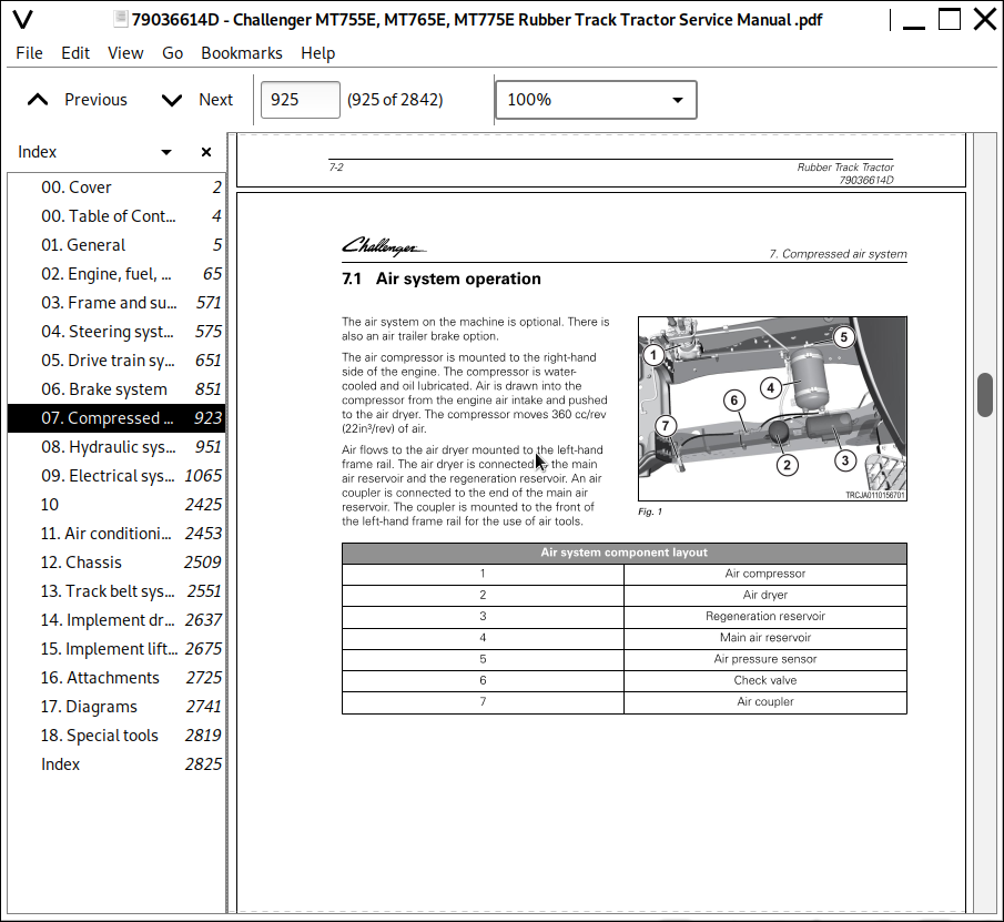 Challenger Mt755e Mt765e Mt775e Rubber Track Tractor Repair Service Manual 79036614d A Repair Manual Store