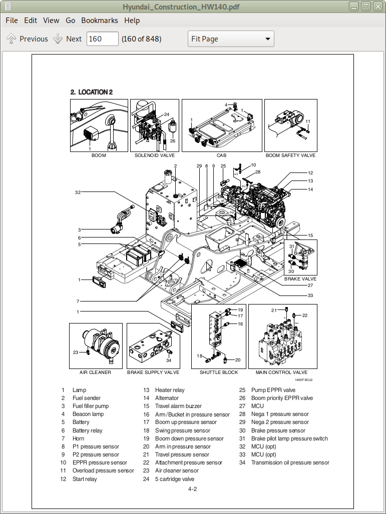 hyundai excavator service manual