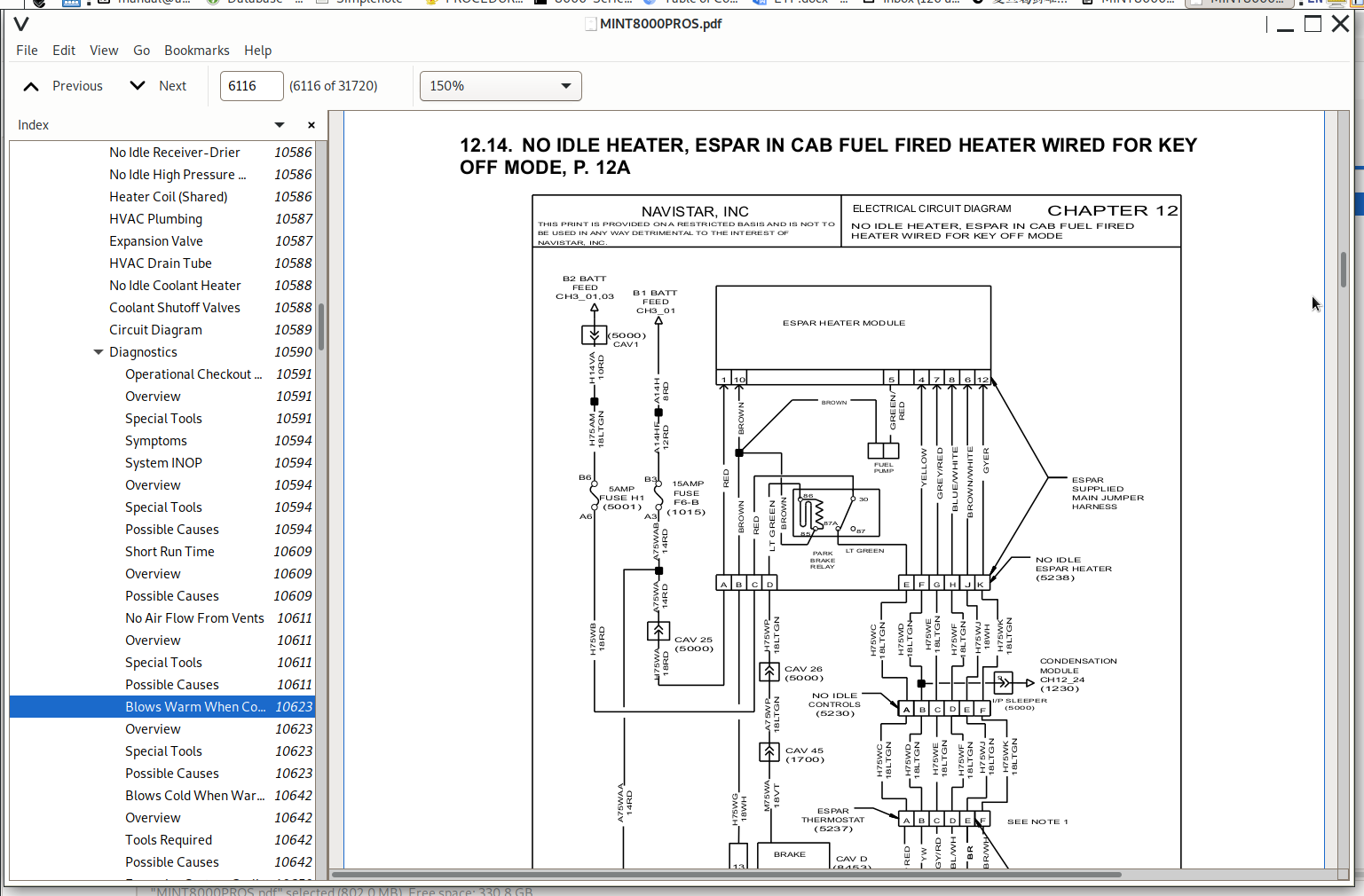 international 7400 fuse box diagram