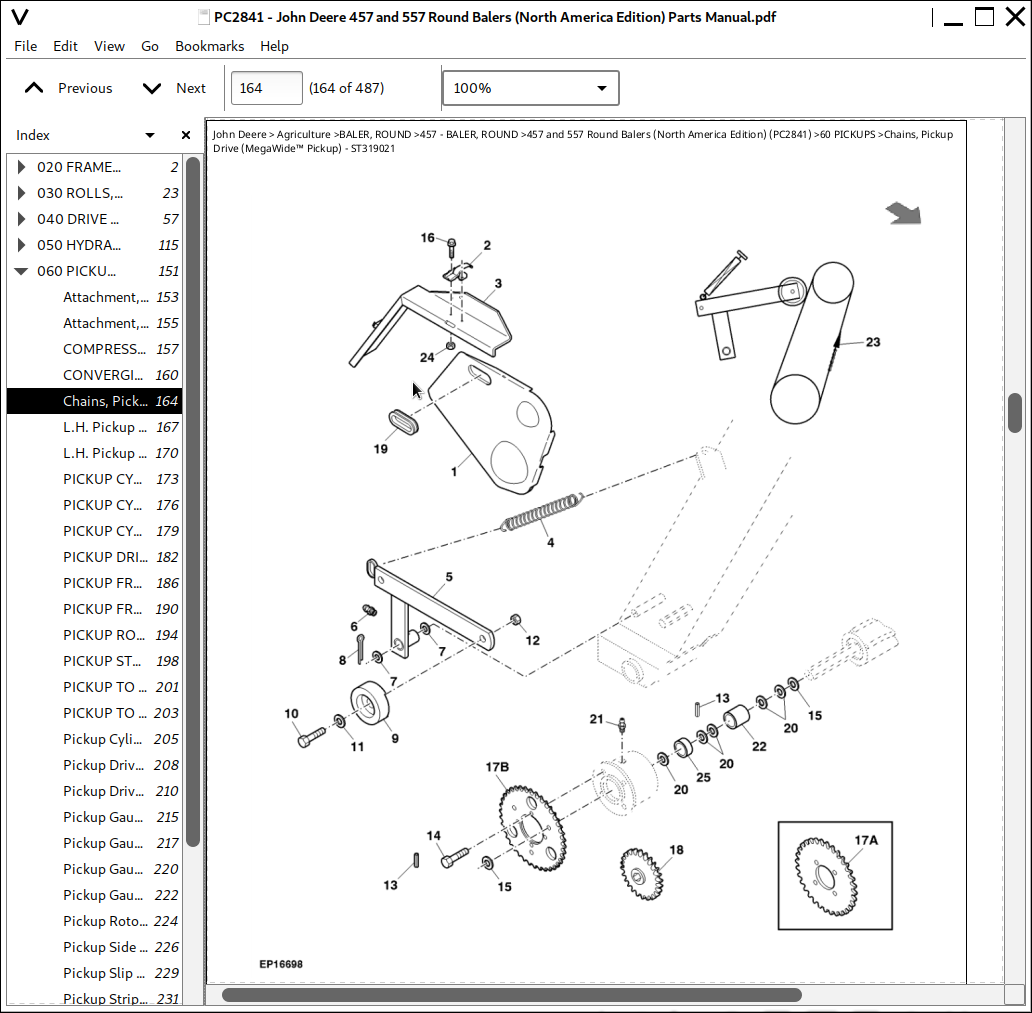 John Deere - Parts Catalog - Frame 5 II, PDF