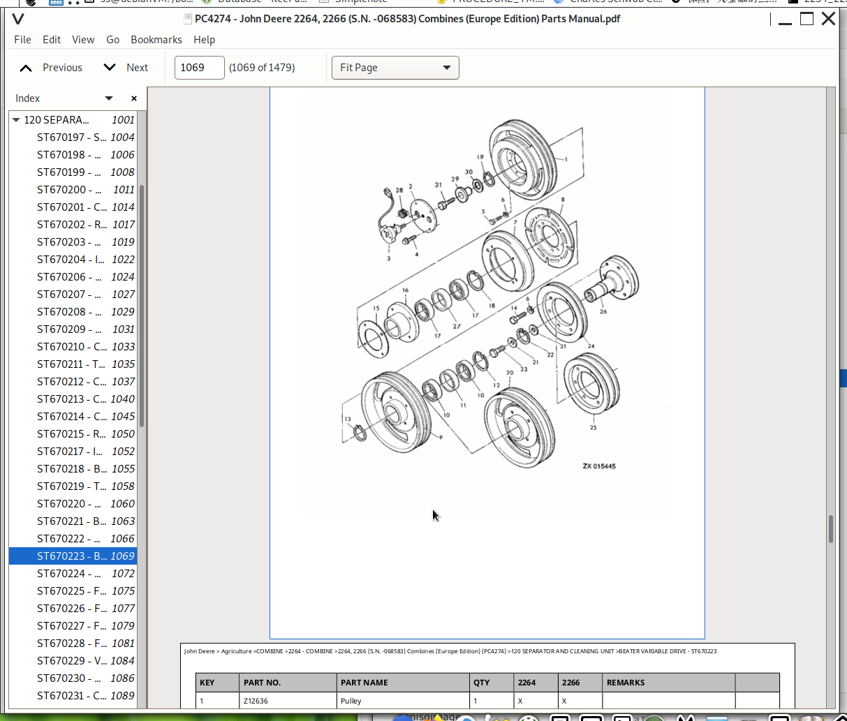John deere 1050 parts diagram