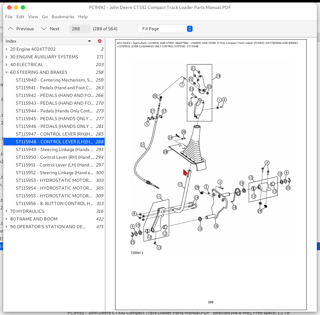 John Deere CT332 Compact Track Loader Parts Catalog (PC9492) | A++ ...