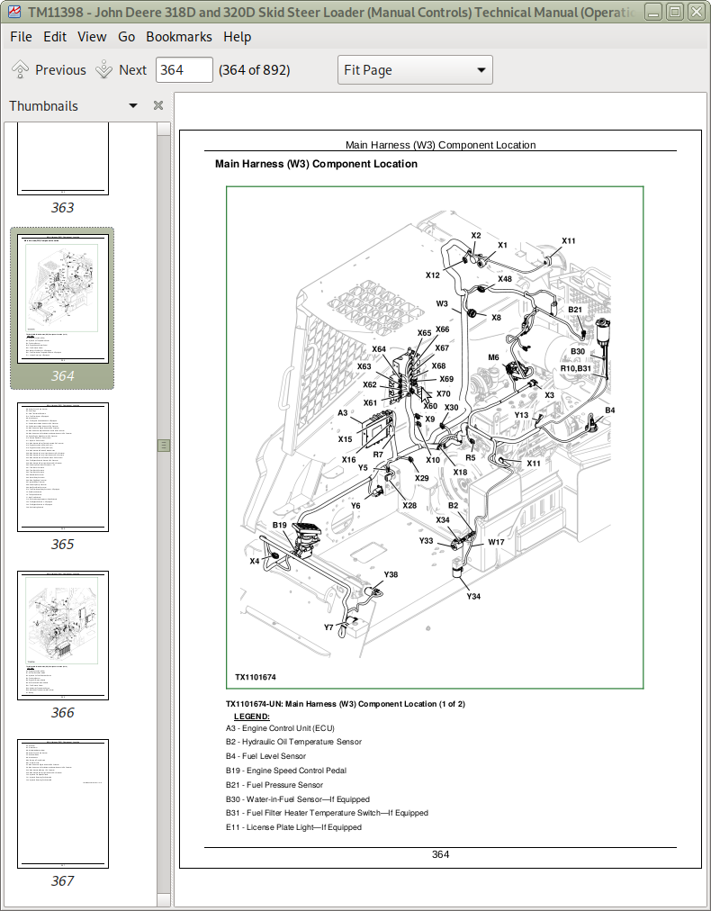 John Deere 318d 320d Skid Steer Loader Manual Controls