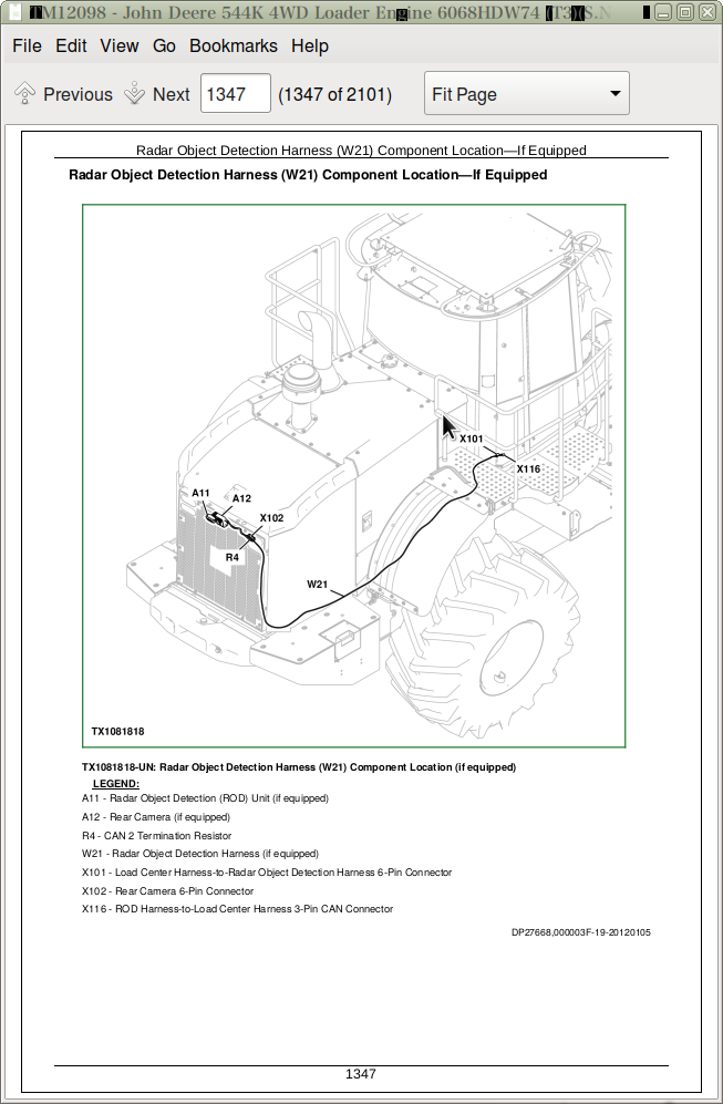 John Deere 544k 4wd Loader Operation And Test Service Manual Tm198 A Repair Manual Store John Deere 544k 4wd Loader Operation And Test Service Manual Tm198 A Repair Manual Store