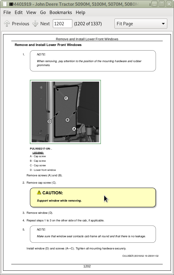 John Deere Tractors 5090m 5100m 5070m 5080m Diagnosis Tests Service Manual Tm401919 A Repair Manual Store