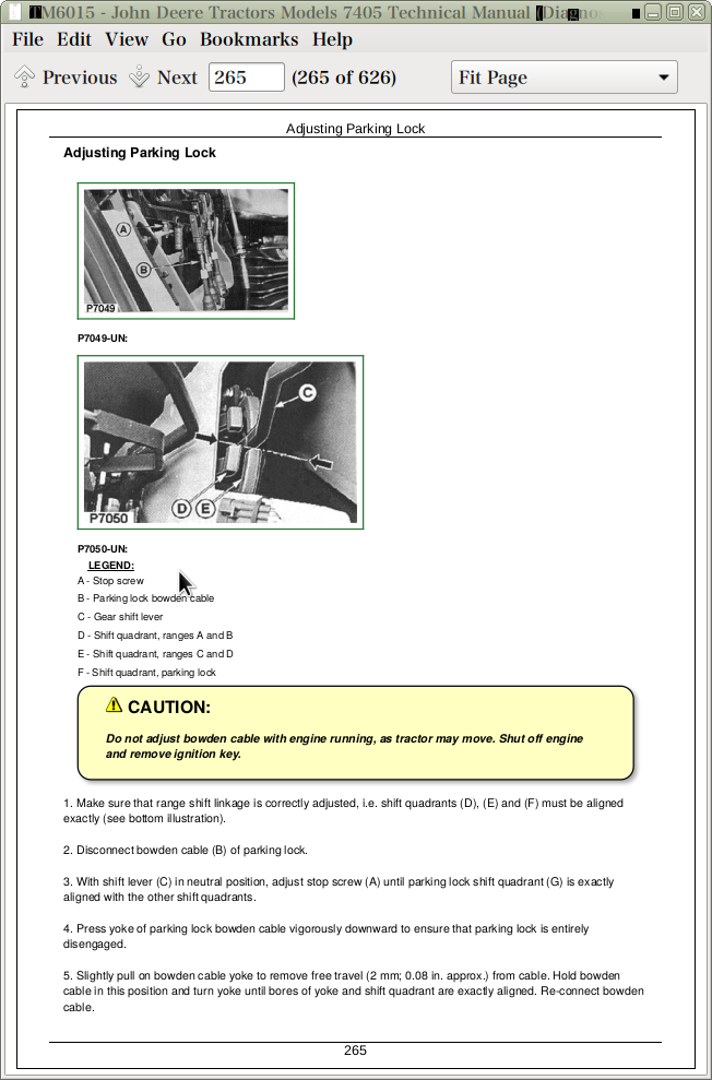 John Deere Tractors Models 7405 Diagnosis And Tests Service