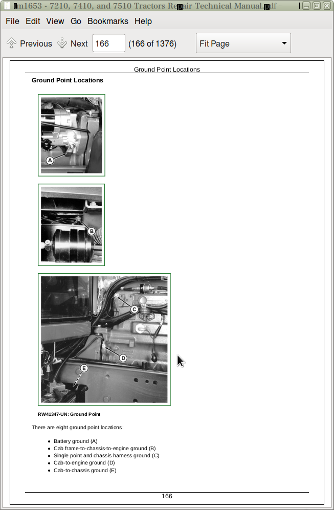 John Deere Tractors 7210 7410 7510 Repair Service Manual Tm1653