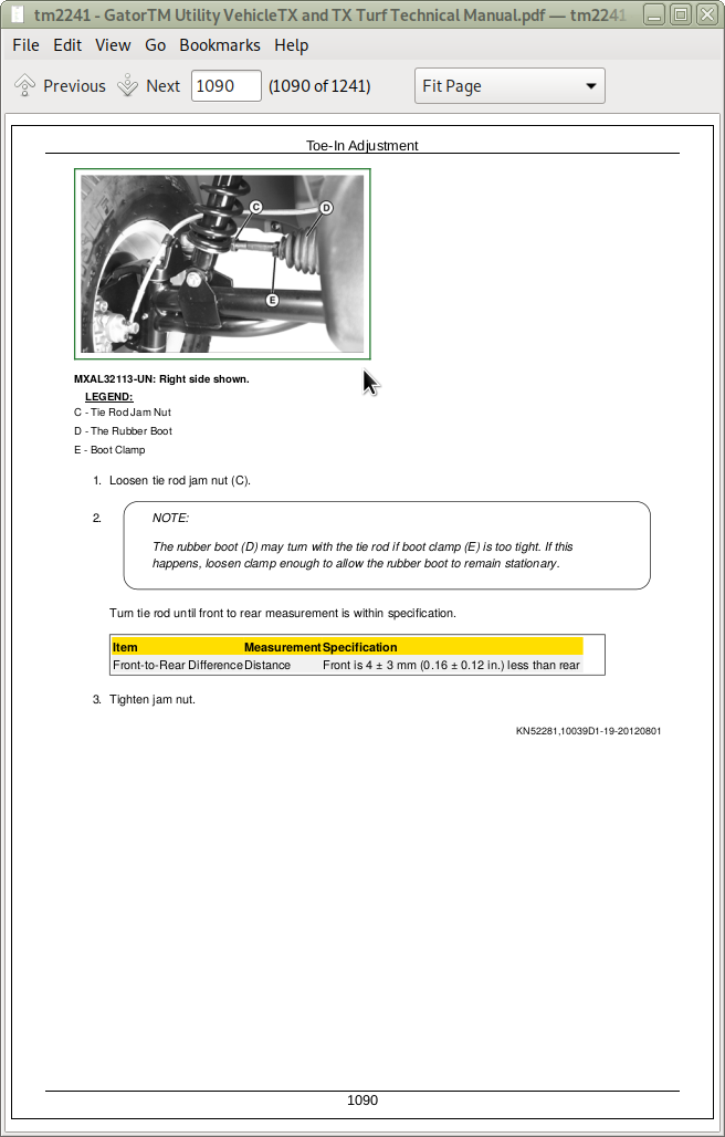 John Deere Gator Utility Vehicle Tx And Tx Turf Diagnostic And Repair Service Manual Tm2241 A Repair Manual Store