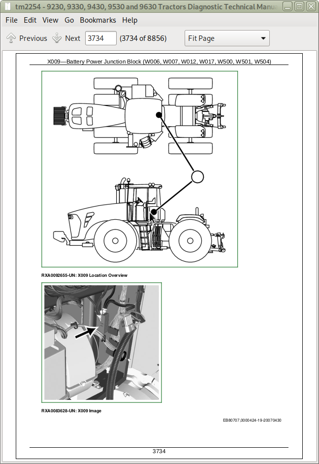 John Deere Tractors 9230 9330 9430 9530 9630 Diagnosis
