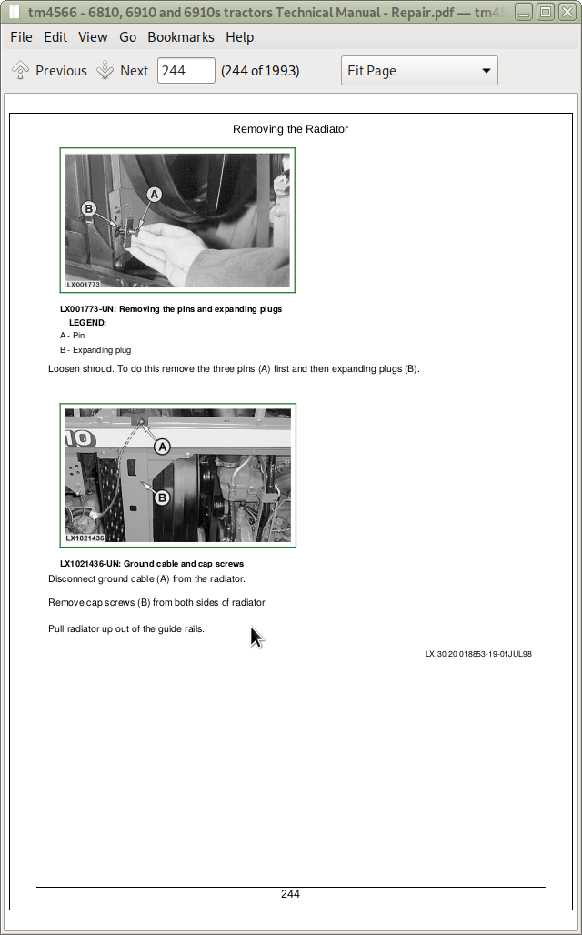 John deere 6810 6910 workshop service manual 